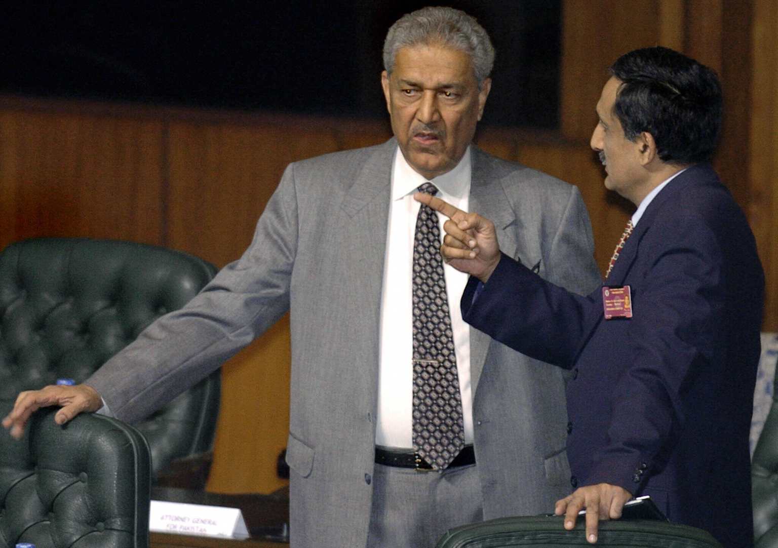 Abdul Qadeer Khan, Pakistani nuclear scientist, in a formal discussion.