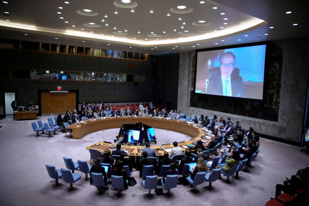 UN Security Council meeting discussing Iran and nuclear issues.